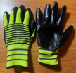 Перчатки нейлоновые со вспененным латексом (салатовый в полоску) - ООО "СИЗ-ЕКБ" 