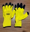 Перчатки нейлоновые с двойным вспененным латексом (желтая с желтым) черные пальчики - ООО "СИЗ" 